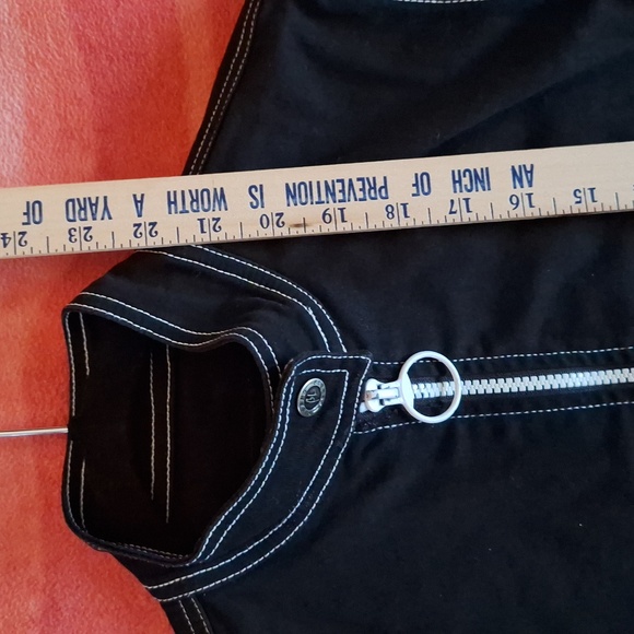 🏍 Black lightweight jacket. Small. Fibers by Barbara Lesser - Picture 7 of 11